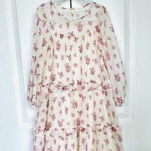 ZARA girls dress | size 7 | ivory floral